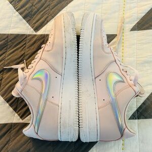 Nike Air Force 1 Holographic Pink Sneakers